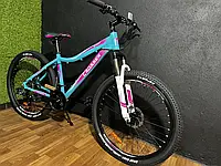 Женский горный велосипед Crosser Sweet 26" алюминиевая низкая рама 16" дисковые тормоза оборудование Shimano