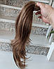 Хвіст прямий каскад на зажимі пружинці русявий мікс F-87 -12Н124, фото 2