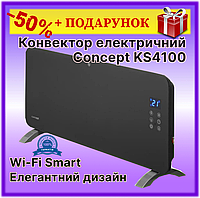 Конвектор електричний нагрівач для дому Concept KS4100 Wi-Fi Smart, з електронним керуванням, настінний Nba