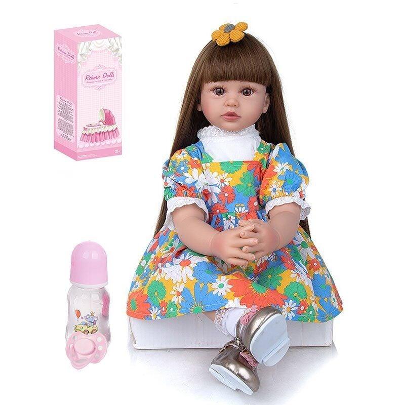 Лялька іграшка дитяча реалістична AD 2203-45, м`якотіла, висота 57 см, в коробці