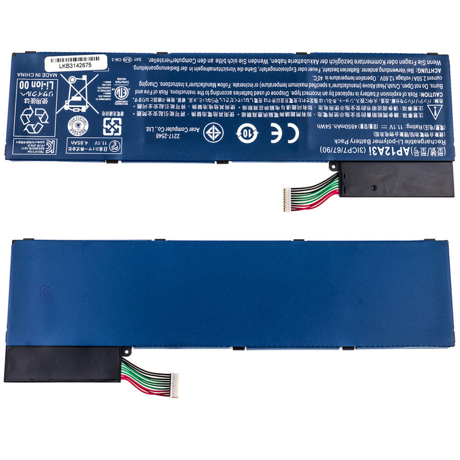 Оригінальна батарея для ноутбука ACER AP12A3i (Aspire: M3-481, M3-581, M5-481, M5-581 ) 11.1V 4850mAh Black (KT.00303.002)