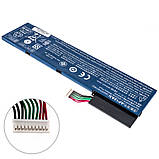 Оригінальна батарея для ноутбука ACER AP12A3i (Aspire: M3-481, M3-581, M5-481, M5-581 ) 11.1V 4850mAh Black (KT.00303.002), фото 3