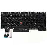 Клавіатура для ноутбука LENOVO (ThinkPad: P1 Gen 2) rus, black, без фрейма, підсвічування клавіш, фото 3