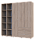 Комплект Doros Гелар з 2 Етажерками Дуб сонома  3 ДСП 192.6х49.5х203.4 (42005049), фото 3