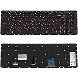 Клавіатура для ноутбука LENOVO (Y50-70, Y50-80) rus, black, без фрейма, підсвічування клавіш(оригінал), фото 3