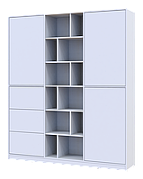 Шкаф для одежды Doros Морган Белый ДСП/Шухляди 180х38.5х210 (42002246)