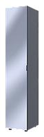 Шкаф для одежды Doros Гелар Графит с Зеркалом 39х49.5х203.4 (44900244)