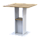 Столовий стіл Doros Коуд Білий/Дуб Артізан 70х70х74 (41510131), фото 5
