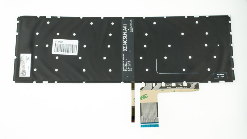 Клавіатура для ноутбука LENOVO (IdeaPad: 310-15) rus, black, без фрейма, підсвічування клавіш(оригінал)