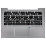 Клавіатура для ноутбука LENOVO (Yoga 520S-14IKB  Keyboard+Touchpad+передня панель)  rus, silver, фото 3
