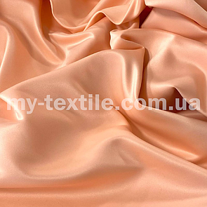 Атлас прокатний щільний матовий (Весільний атлас) Персиковий