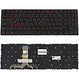 Клавіатура для ноутбука LENOVO (Legion: Y520-15) rus, black, без кадру (RED) (ОРИГІНАЛ), фото 3