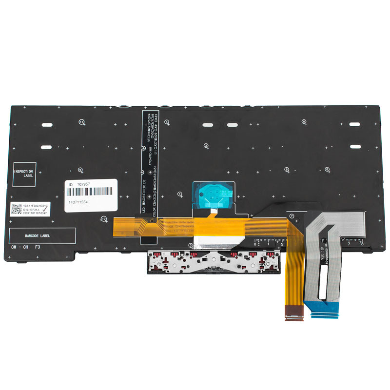 Клавіатура для ноутбука LENOVO (ThinkPad: E480, L380) rus, black, підсвічування клавіш, с джойстиком