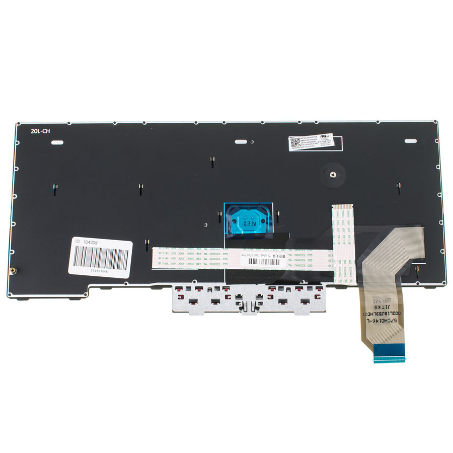 Клавіатура для ноутбука LENOVO (ThinkPad L14, L14 Gen 2) rus, black