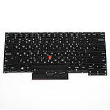 Клавіатура для ноутбука LENOVO (ThinkPad: T490s, T495s) rus, black, без фрейма, підсвічування клавіш(оригінал), фото 3