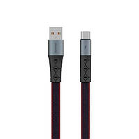 Кабель Remax PD-B80a USB AM to Type-C 1м чорно-червоний