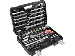 Набір інструментів для авто з ключами в пластиковому кейсі для ремонту та монтажу 82 ел. YATO YT-12691