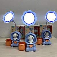 Детская настольная аккумуляторная LED лампа 3in1 Rabbit BLUE