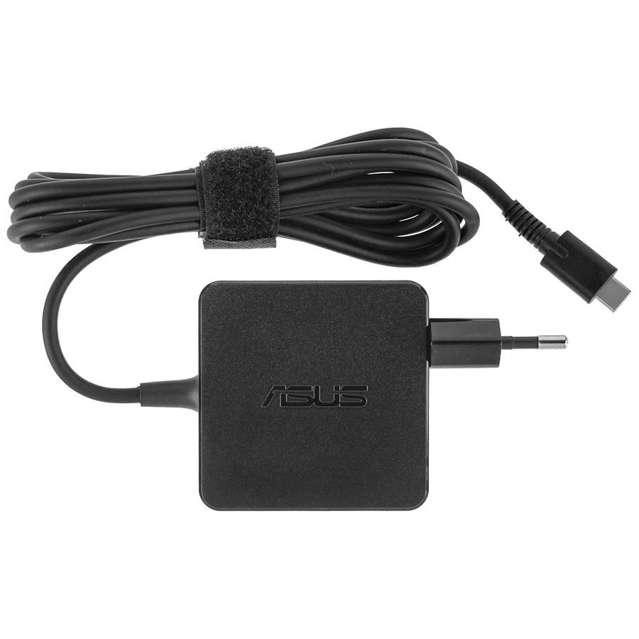 Оригінальний блок питания для ноутбука ASUS USB-C 45W, Type-C, 19V, 2.37A, квадратный, адаптер+переходник, Black