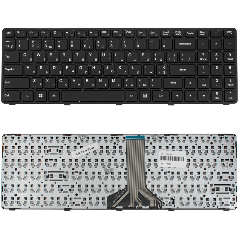Клавіатура для ноутбука LENOVO (IdeaPad 100-15IBD) ukr, black