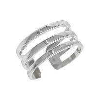 Серебряное Тройное Безразмерное кольцо Minimal DARIY 163к