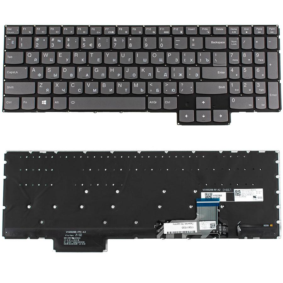 Клавіатура для ноутбука LENOVO (S7-15 series), rus, black, підсвічування клавіш, без фрейму