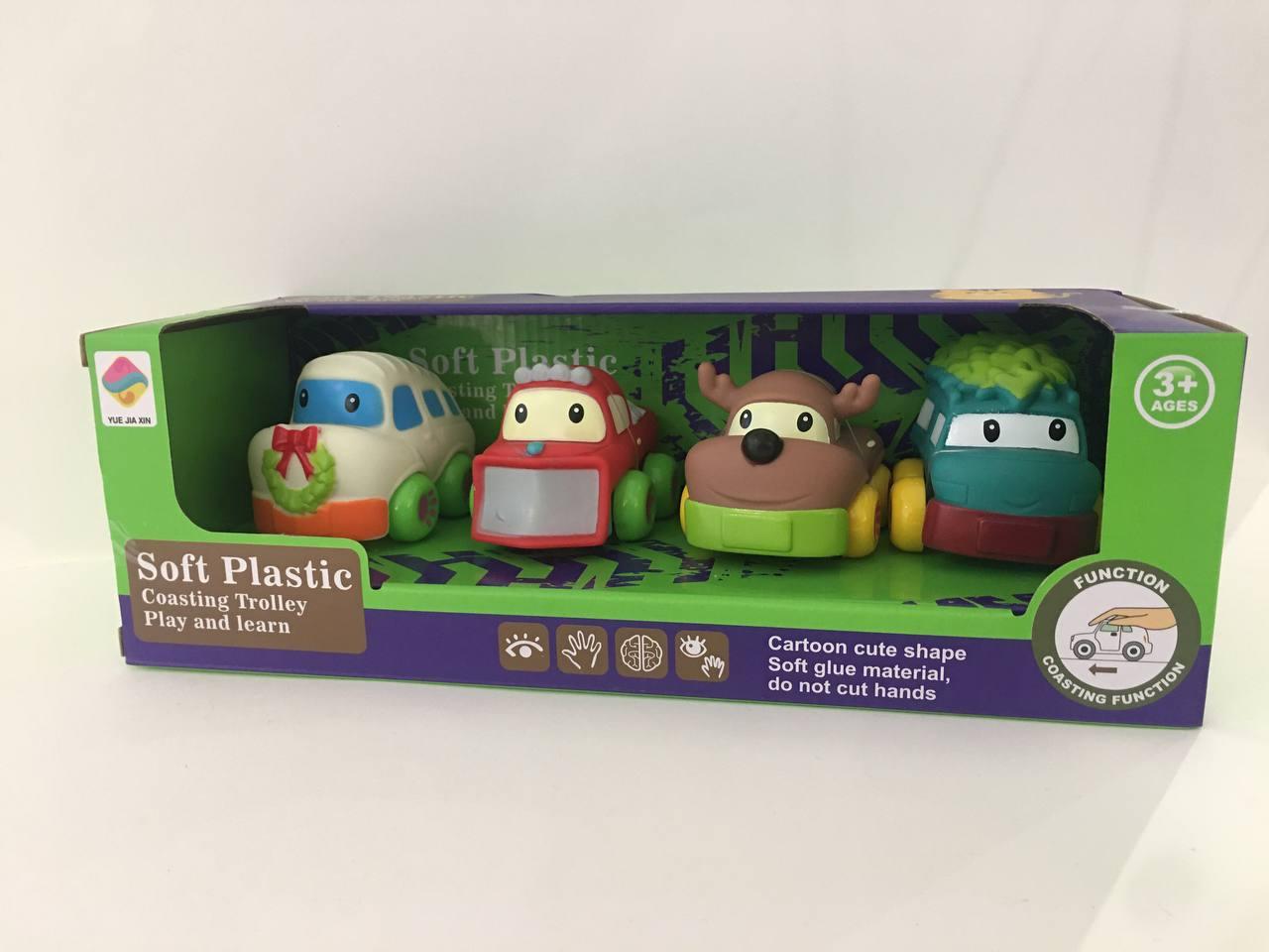 Набір милих різдвяних машинок, фото 1