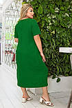 Легка зелена сукня міді Україна, фото 3