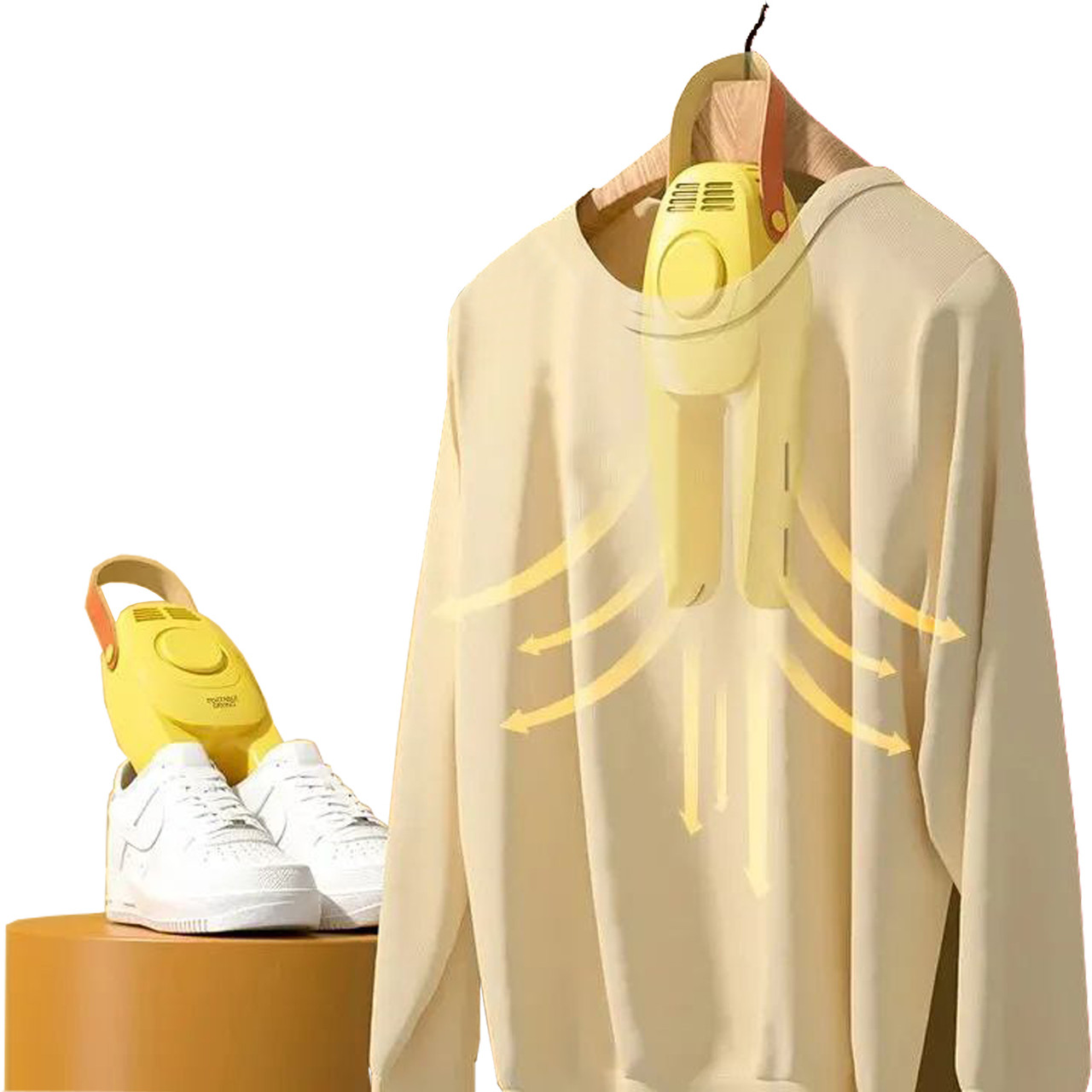 Сушарка для взуття та одягу з обдувом електрична 220 В, з двома режимами обігріву та вентиляцією, фото 1