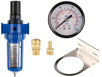 Фільтр очищення повітря Vorfal з регулятором тиску 1750 л/хв 1/2″ V02004, фото 3