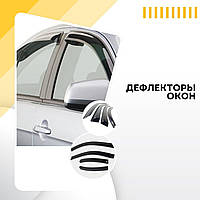 Дефлекторы окон Hyundai Santa Fe III Хюндай Санта Фе с 2012- ветровики