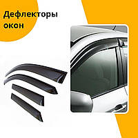 Дефлекторы окон Hyundai Tucson I Хюндай Туксон 2004 - 2010 ветровики