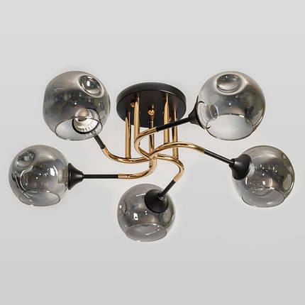 Люстра стельова на п'ять плафонів, фото 1