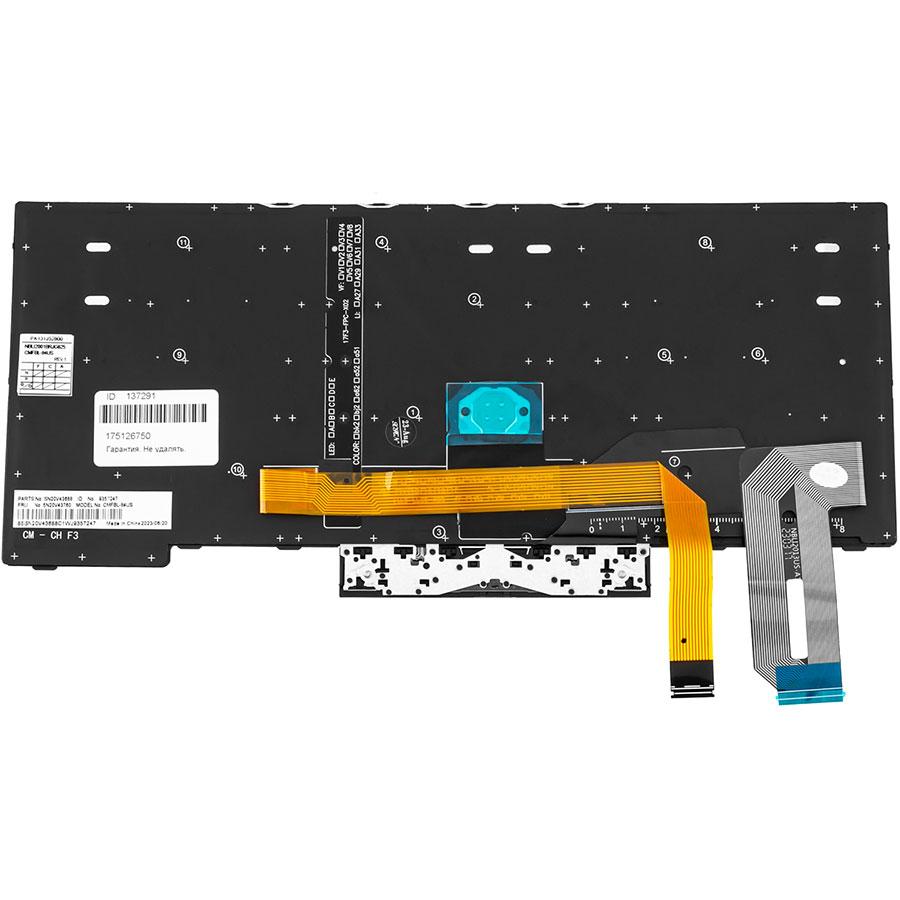 Клавіатура для ноутбука Lenovo (ThinkPad: E480, L380) rus, black, підсвічування клавіш (оригінал)