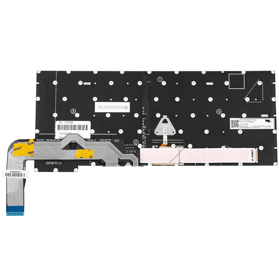 Клавіатура для ноутбука LENOVO (ThinkPad: E14 Gen 5) rus, black, без фрейму, підсвічування клавіш (ОРИГІНАЛ)