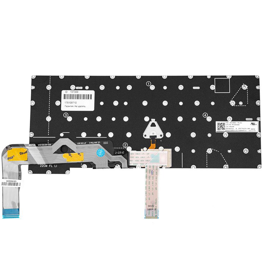 Клавіатура для ноутбука LENOVO (ThinkPad: E14 Gen 5) rus, black, без фрейму
