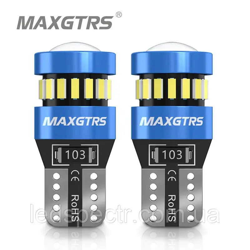 LED лампа MAXGTRS T10 W5W 12-19V CANBUS, фото 1