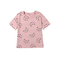 Футболка для девочки розовая Flamingo 92, 98