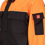 Спецодяг чоловічий костюм куртка та штани, захисний робочий комплект, чоловіча роба чорна,якісна спецівка, фото 6