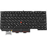 Клавіатура для ноутбука LENOVO (ThinkPad: X1 Carbon 6th Gen) rus, black, без фрейма, підсвічування клавіш (ОРИГІНАЛ), фото 3