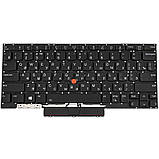 Клавиатура для ноутбука LENOVO (ThinkPad: X1 Nano Gen 2) rus, black, подсветка клавиш, без фрейма, фото 3