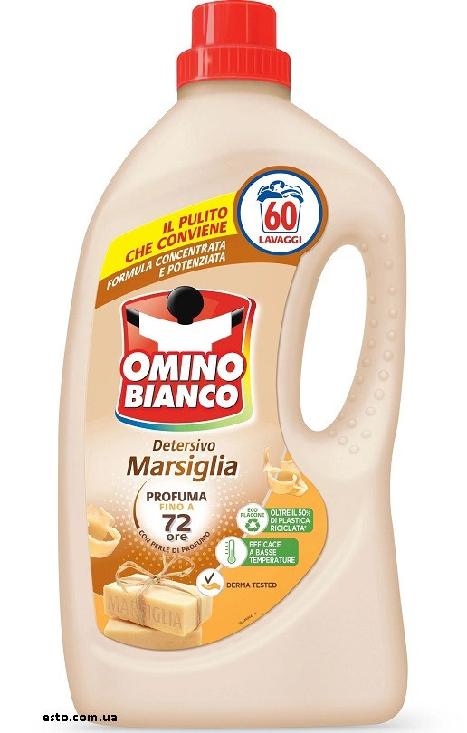 Гель для прання універсальний Omino Bianco Марсельське Мило 2,4 л 60 прань