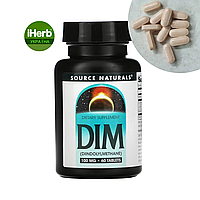 Source Naturals, DIM, ДІМ (Дііндолілметан), 100 мг, 60 таблеток