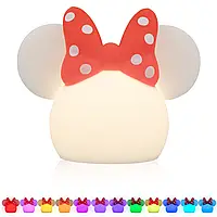 Детский ночник настольный Disney Minnie Mouse USB-лампа аккумуляторная с сенсорным управлением