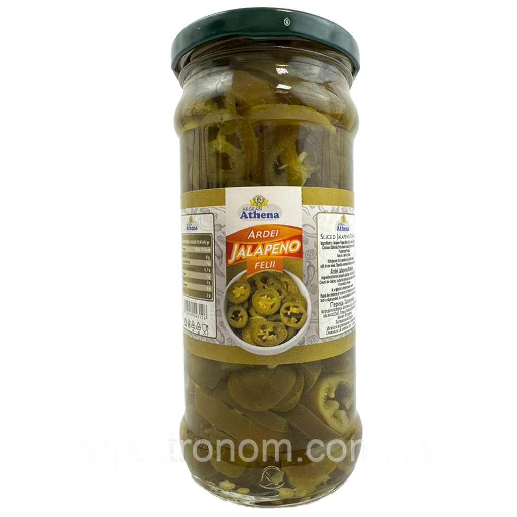 Перець халапеньйо Азена Athena 180g 12шт/ящ (Код: 00-00016258)