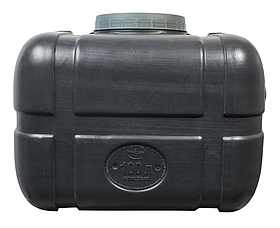 Місткість пластикова прямокутна чорна 100 л бак для технічної води та крапельного поливання