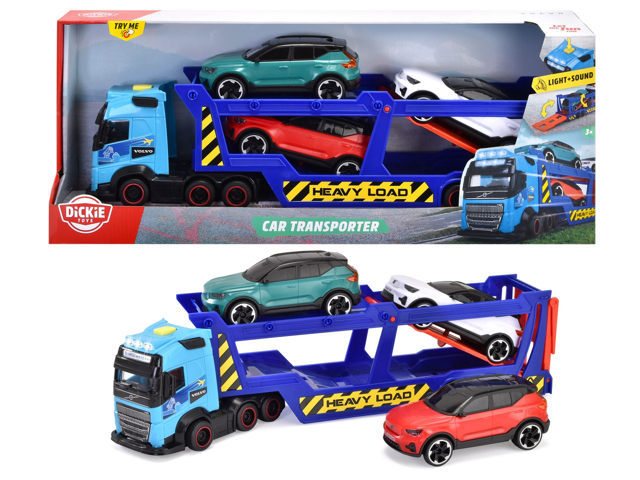 Автотранспортер Dickie Toys з 3 машинками 40 см (3747017)