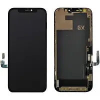 Дисплей для iPhone 12 / 12 Pro (6.1 in) OLED (GX) модуль (экран и сенсор) Black Hard