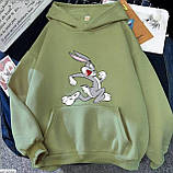 Жіноче стильне худі з принтом Багз Банні. Bugs Bunny, фото 3