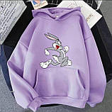 Жіноче стильне худі з принтом Багз Банні. Bugs Bunny, фото 8